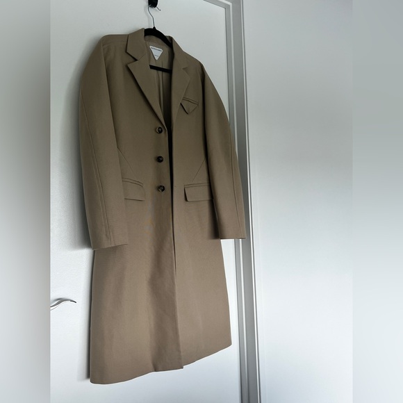 Bottega Veneta Coat Tan Canvas Cotton 42 IT. - Picture 8 of 9